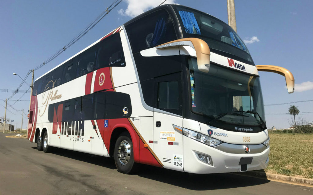 Primeiro ônibus Scania equipado com o sistema de segurança ADAS vendido no Brasil 